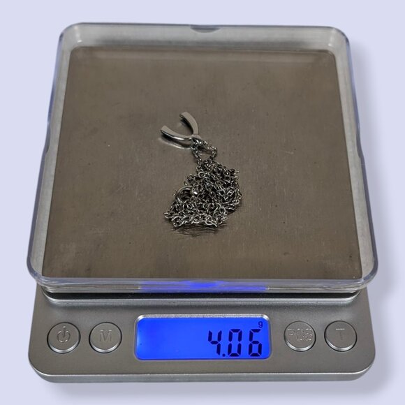 (2/$20) Metal Wishbone Pendant Necklace - Picture 6 of 6